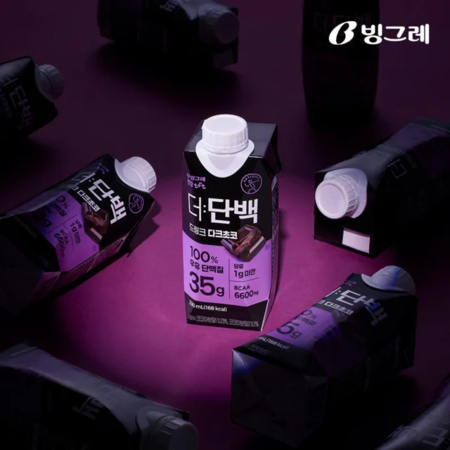 빙그레 더단백 드링크 35g 고함량 단백질음료 다크초코, 330ml, 12개