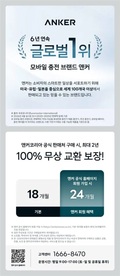 앤커 파워뱅크 10000mAh 22.5W 보조배터리 (C타입 케이블 일체형) A1257