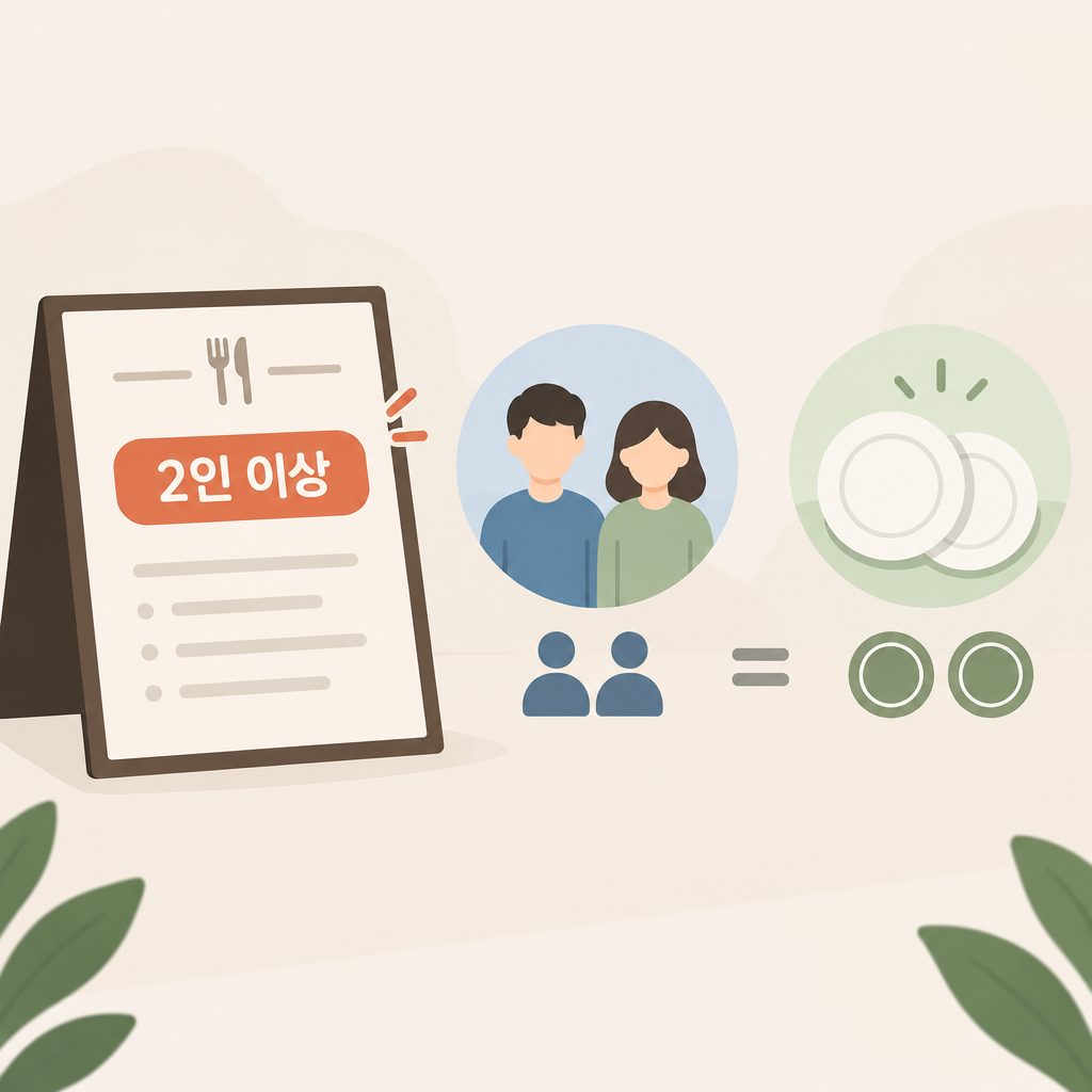 AI 생성 설명 이미지: 안산일동맛집 유니드정육식당 | 메뉴의 ‘2인 이상’은 무엇을 뜻할까?